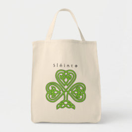 Celtic Design Shamrock St. Patrick's Day Slainte Tygkasse