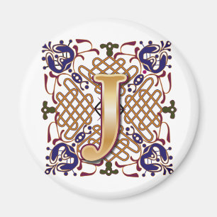 Celtic designbrev J Magnet