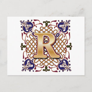 Celtic designbrev R Vykort