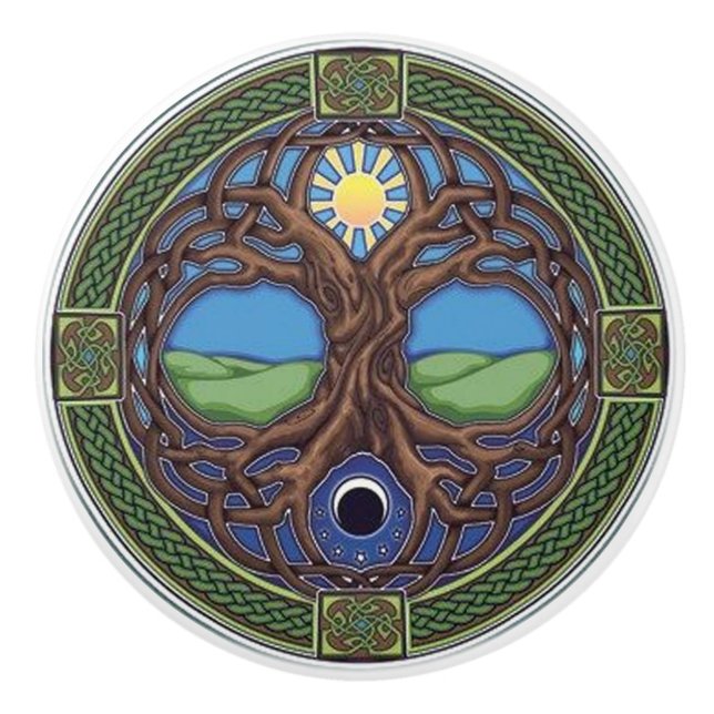 Celtic designdörr eller enhetsknopp knopp (Framsidan)