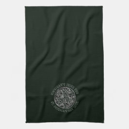 Celtic designSts Patrick pub för dag eller Kökshandduk