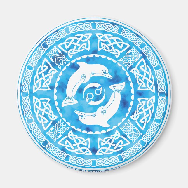 Celtic Dolphin Magnet (Framsidan)