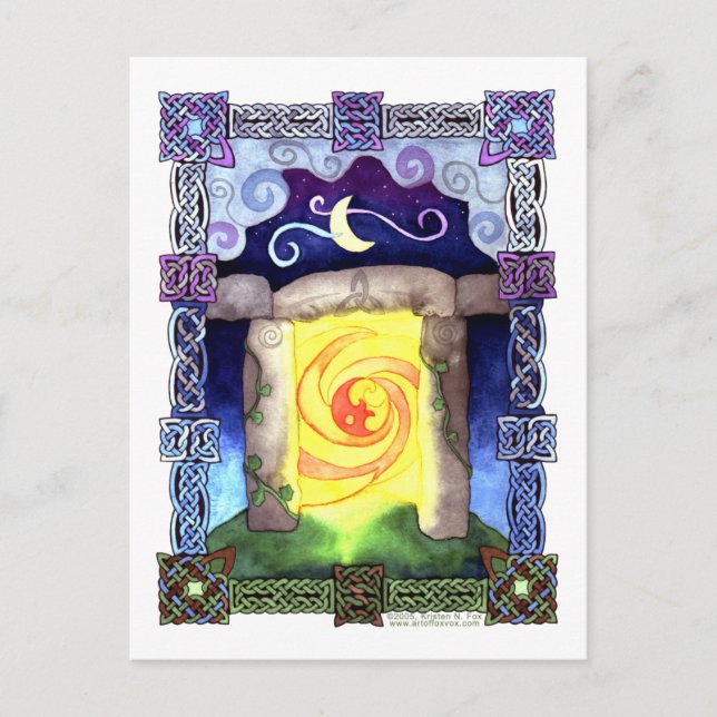 Celtic dörröppning vykort (Framsida)