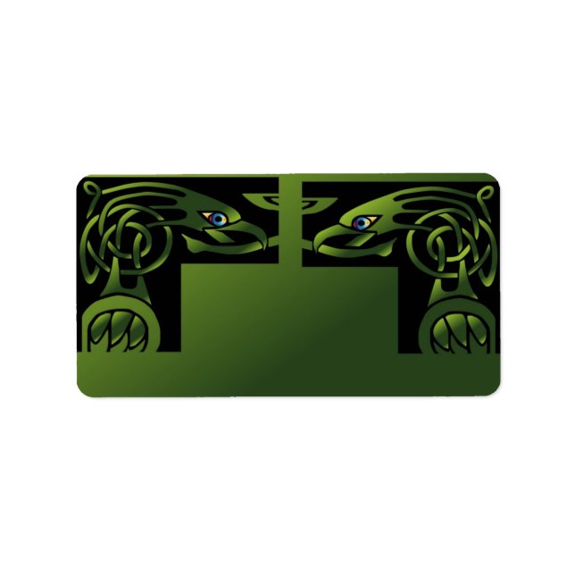 Celtic Dragon Address Label Adressetikett (Framsidan)