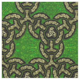 Celtic Dragon chain in Mörk grönt Tyg