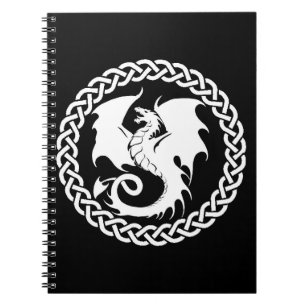 Celtic Dragon Circle Anteckningsbok