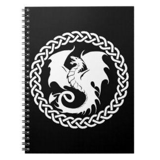 Celtic Dragon Circle Anteckningsbok