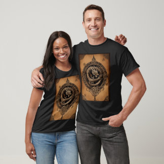 Celtic Dragon Elegance in Minimalist Black Bläck T Shirt