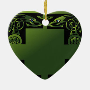 Celtic Dragon Julgransprydnad Keramik