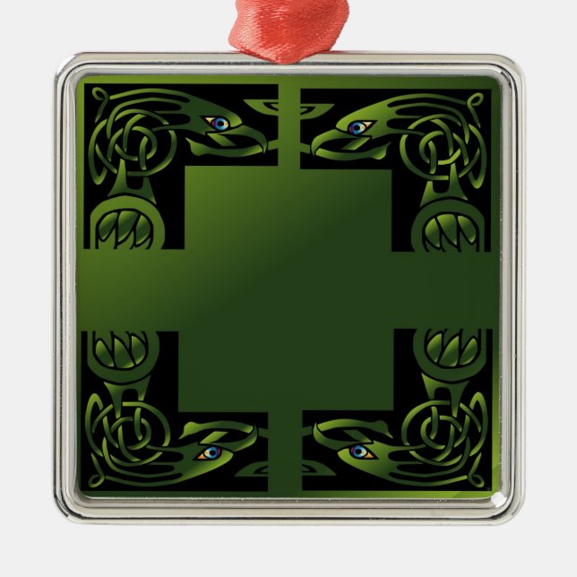 Celtic Dragon Julgransprydnad Metall (Framsidan)