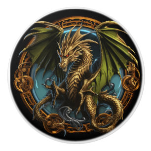 Celtic Dragon Knopp