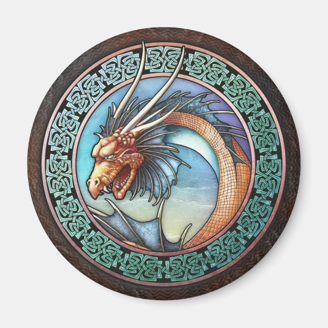 Celtic Dragon Magnet (Framsidan)