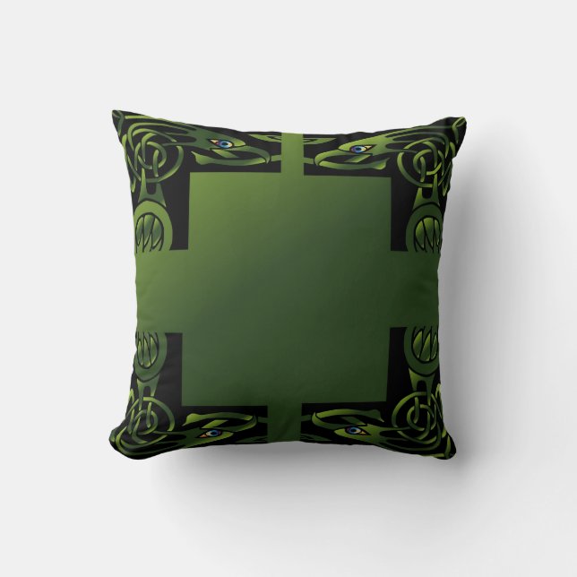Celtic Dragon Pillow Kudde (Framsida)