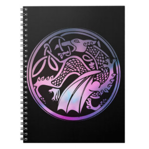 Celtic Dragon Round Anteckningsbok