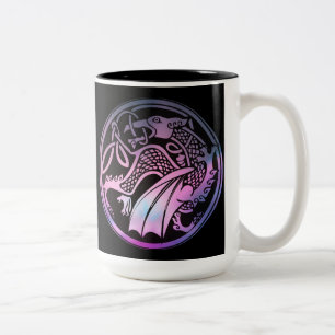 Celtic Dragon Round Coffee Mugg