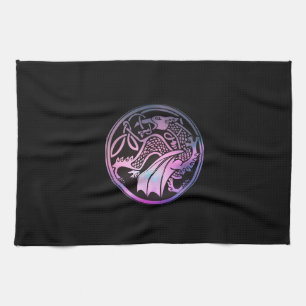 Celtic Dragon Round Kökshandduk