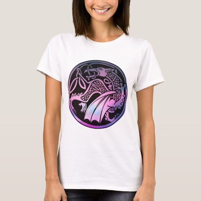 Celtic Dragon Round Tee (Framsida)