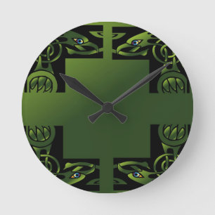 Celtic Dragon Rund Klocka
