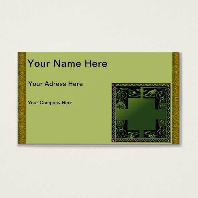 Celtic Dragon Visitkort (Framsidan)