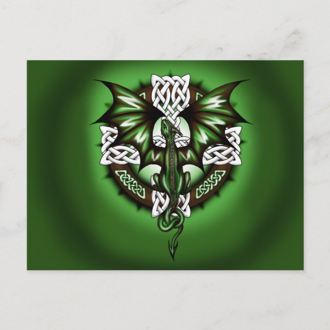 celtic Dragon Vykort (Framsida)