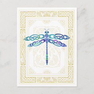Celtic Dragonfly Vykort