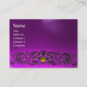 CELTIC DRAGONS MONOGRAM TOPAZ lila ametyst Visitkort