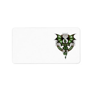 Celtic drake adressetikett