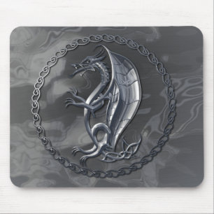 Celtic drake Mousepad för silver Musmatta
