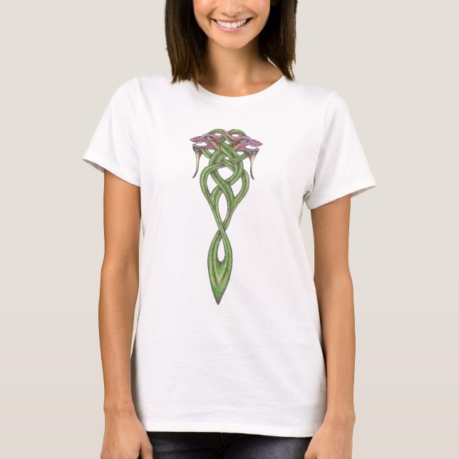 Celtic drakekvinna tank för spagetti tee (Framsida)