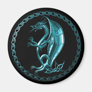 Celtic drakemagnet för blått magnet