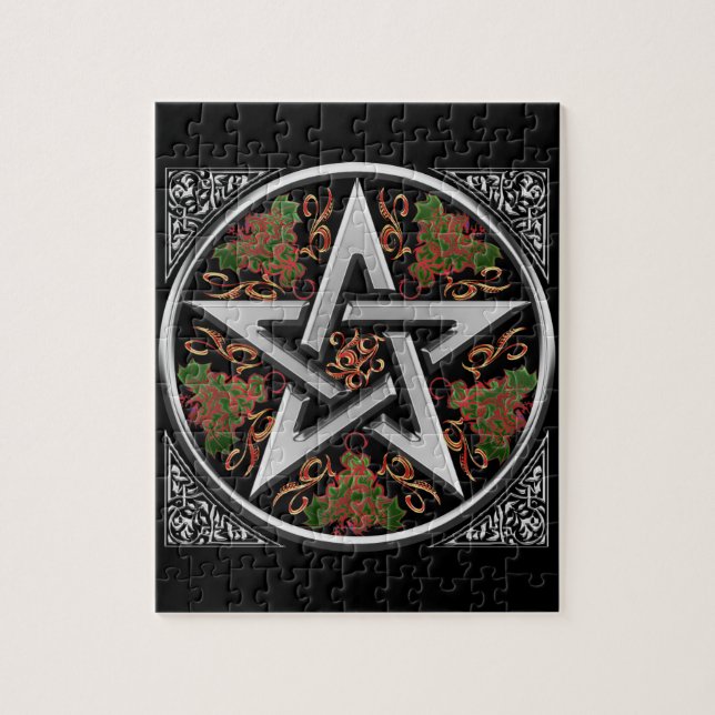 Celtic drakePentagram Pussel (Vertikal)