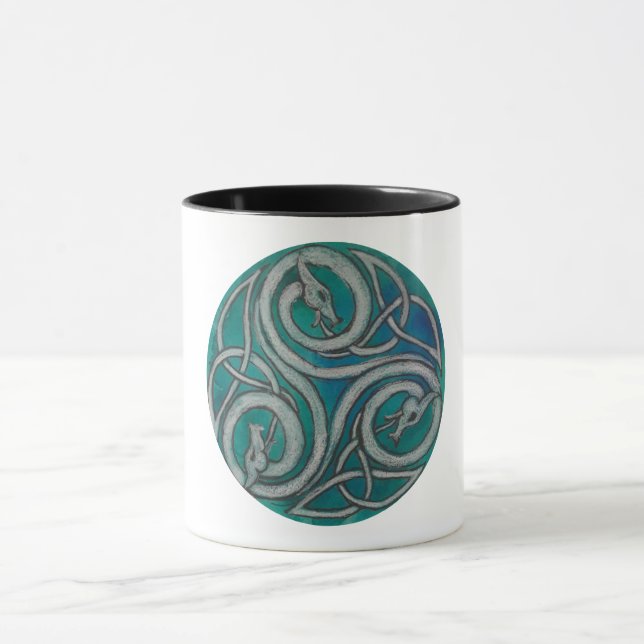 Celtic drakeTriskele mugg (Center)