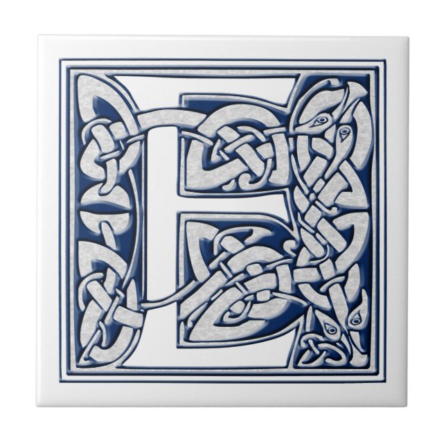 Celtic E Monogram Kakelplatta (Framsidan)