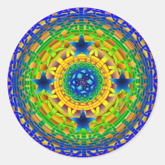 Celtic Earth Orb Sticker Runt Klistermärke