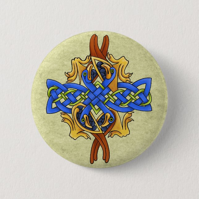 Celtic fåglar knapp (Framsida)