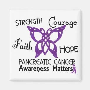Celtic fjäril 3 för bukspottkörtel- cancer magnet