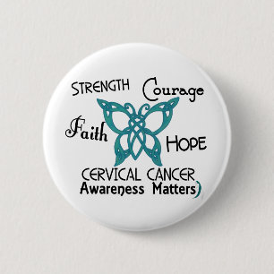Celtic fjäril 3 för Cervical cancer Knapp