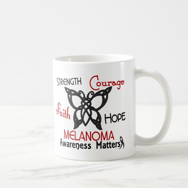 Celtic fjäril 3 för melanom kaffemugg (Höger)