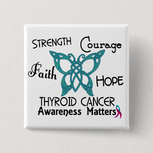 Celtic fjäril 3 för Thyroidcancer Knapp