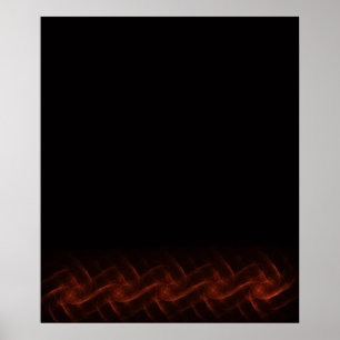 Celtic Flame Fractal Print Poster