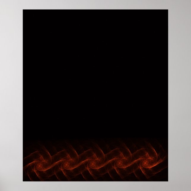 Celtic Flame Fractal Print Poster (Framsidan)
