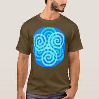 Celtic Flower Blue T Shirt
