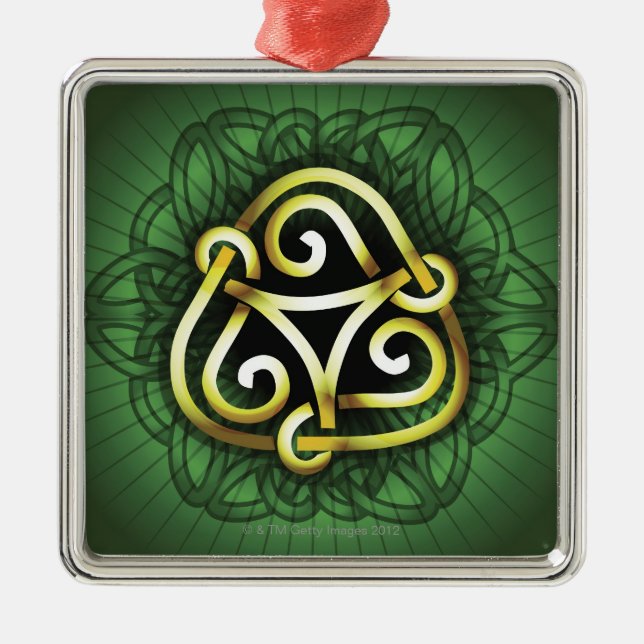 Celtic fnurra julgransprydnad metall (Framsidan)