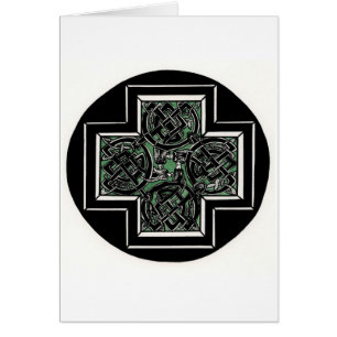 Celtic fnurra med drakar hälsningskort