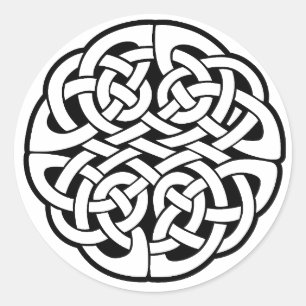 Celtic fnurra runt klistermärke