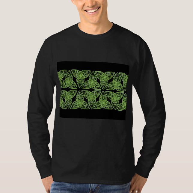 Celtic fnurragrönt t-shirt (Framsida)