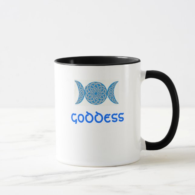 Celtic fnurragudinnamugg (blått) mugg (Höger)