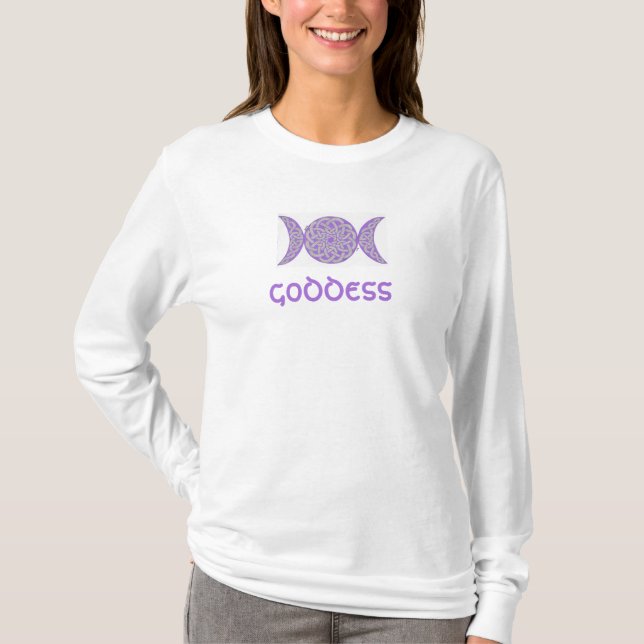 Celtic fnurragudinnaskjorta (lavendel) t-shirt (Framsida)