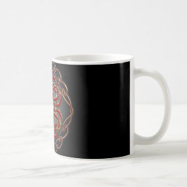 Celtic fnurrahjärtor kaffemugg