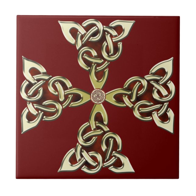 Celtic fnurrakor 2 kakelplatta (Framsidan)